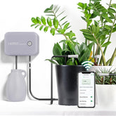 Système d'arrosage automatique d'intérieur WiFi, système d'arrosage télécommandé par application pour 10 plantes en pot, kit d'irrigation goutte à goutte automatique, arrosage des plantes d'intérieur (gris) (gris, Gen-3)