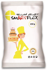 Fondant Yellow Velvet, 250 g Naty Shop pâte à sucre 250 G (1 paquet)