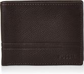 Fossil bărbați Wilder Flip Id Bifold călătorie accesorii Bi-Fold Wallet Portofel Barbati Naty Shop Wild maro închis O mărime se potrivește tuturor