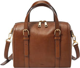 Fossil Carlie Satchel Sacs pour femmes Naty Shop Marron