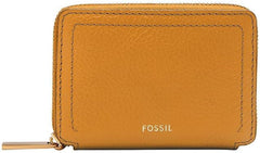 Fossil Logan LiteHide™ Porte-cartes zippé en cuir pour femme, SL10045763 Portefeuille Femme Naty Shop Default Title