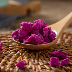 Fruit du dragon lyophilisé, 100 g de fruit du dragon épicé avec 1 ingrédient, sans sucre ajouté, cubes de fruit du dragon à boire Produits déshydratés