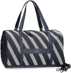 Pepe Jeans Celine Sac de voyage, Bleu, 40 x 25 x 20 cm, Polyester, avec détails en simili cuir, 20 L, par Joumma Bags, Bleu, Sac de voyage Bagages et équipement de voyage Naty Shop Sac à dos de voyage