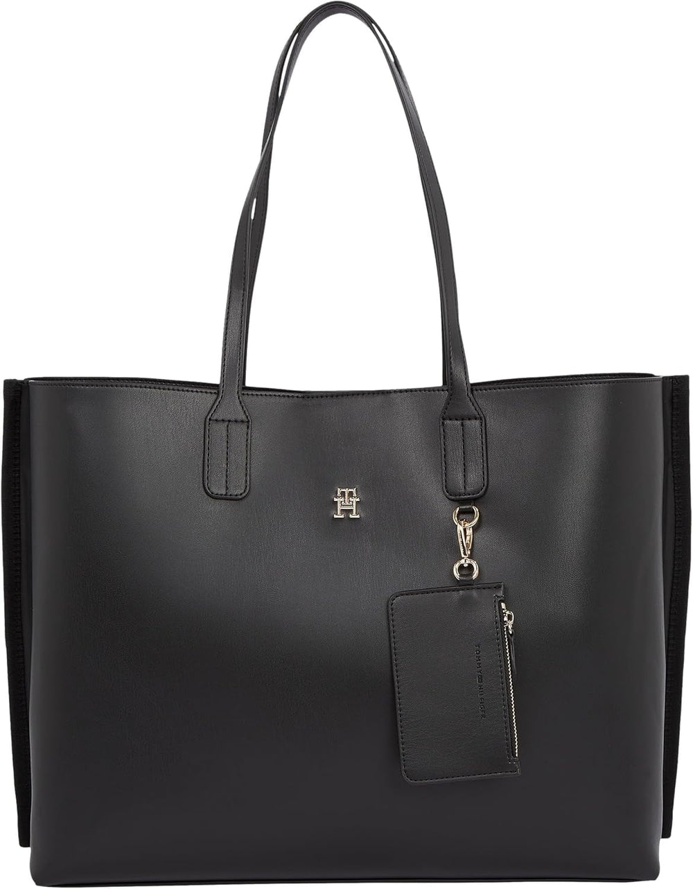 Tommy Hilfiger - Sac fourre-tout à fermeture éclair Distinct pour femme, Noir, Sacs grandeur nature Femme Naty Shop Default Title