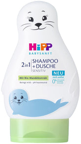 HiPP Babysanft Shampoing + Douche 2en1, pack de 6 (6 x 200 ml) Enfants - Bain et Soin Naty Shop Default title