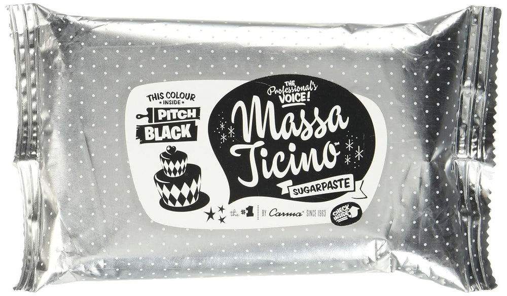 Rouleau Massa Ticino, pâte à sucre, noir 250 g Pâte à sucre Naty Shop Default Title