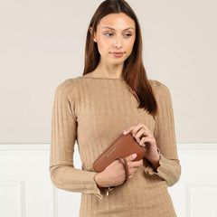 Michael Kors - Étui pour téléphone portable Cognac - Portefeuille Femme Femme Naty Shop