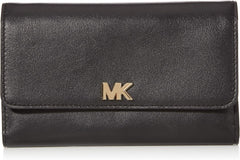 Michael Kors Money Pieces Porte-cartes de crédit femme, Marrón (Bagage), 2,5x9,5x11,4 cm (L x H) Naty Shop Portefeuille femme Noir (Noir) Taille unique