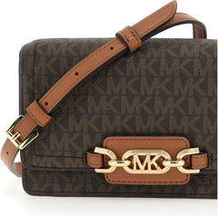 MICHAEL KORS Femme Heather PHN CHN XBODY Sac, Marron Foncé Femme Sacs Naty Shop