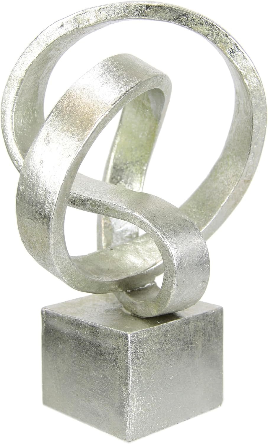 Sculpture déco moderne, ornements d'art, image 3D, décoration moderne, figurines, art abstrait, idée cadeau, argent Statuettes et sculptures Naty Shop argent
