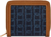 Fossil Logan Portefeuille multifonction pour femme Naty Shop Bleu 11,1 cm L x 2,5 cm l x 8,9 cm H