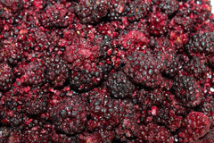 Mûres entières lyophilisées 100g - Fruits lyophilisés - Fruits secs lyophilisés - Mûres entières lyophilisées pour pâtisserie, décoration gâteaux, snacks, muesli, desserts Produits déshydratés Naty Shop