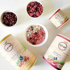 myfruits berry mix, 300g, mélange de fruits et baies lyophilisés, sans sucre ajouté, fraises, framboises, groseilles, mélange de fruits secs Produits déshydratés Naty Shop