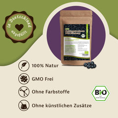 Mynatura Myrtilles sauvages lyophilisées bio I Myrtilles I Fruits I Baies I Produit naturel I Qualité Bio I Sachet (1x 200g) Produits déshydratés Naty Shop