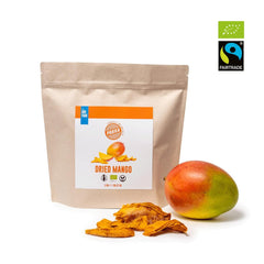 Mangues bio équitables PAKKA 1kg, morceaux de mangues séchées bio et équitables, non sucrées, non sulfurées, produites et conditionnées directement par le producteur en Colombie, vegan 1kg (1 paquet) Produits déshydratés Naty Shop