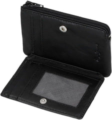 Pepe Jeans Joumma Bags Double Purse, Noir, 11 x 7 x 1,5 cm, Cuir, Noir, Taille unique, Portefeuille Portefeuille homme Naty Shop