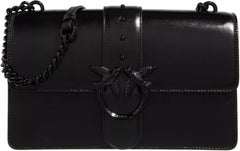 Pinko Ladies Love One Classic Cl Naplack Color Block Bag Sacs pour femmes Naty Shop Z99B_B Noir Berline Block Color