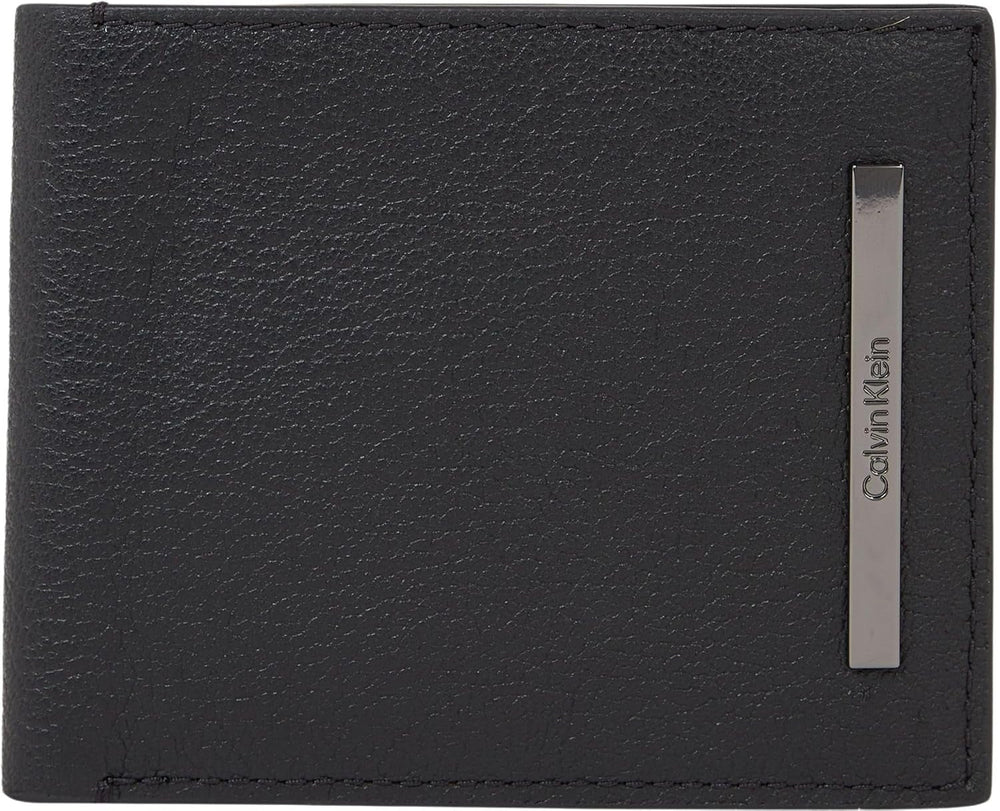 Portefeuille homme Calvin Klein Modern Bar Bifold Leather, Noir (Ck Black), Onesize Portefeuille homme Naty Shop Default Title