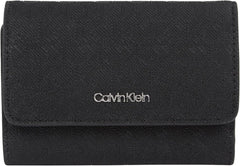 Portefeuille femme Calvin Klein Must Small Trifold Mono Klein, Noir (Black Mono), taille unique Portefeuille femme Naty Shop Default Title