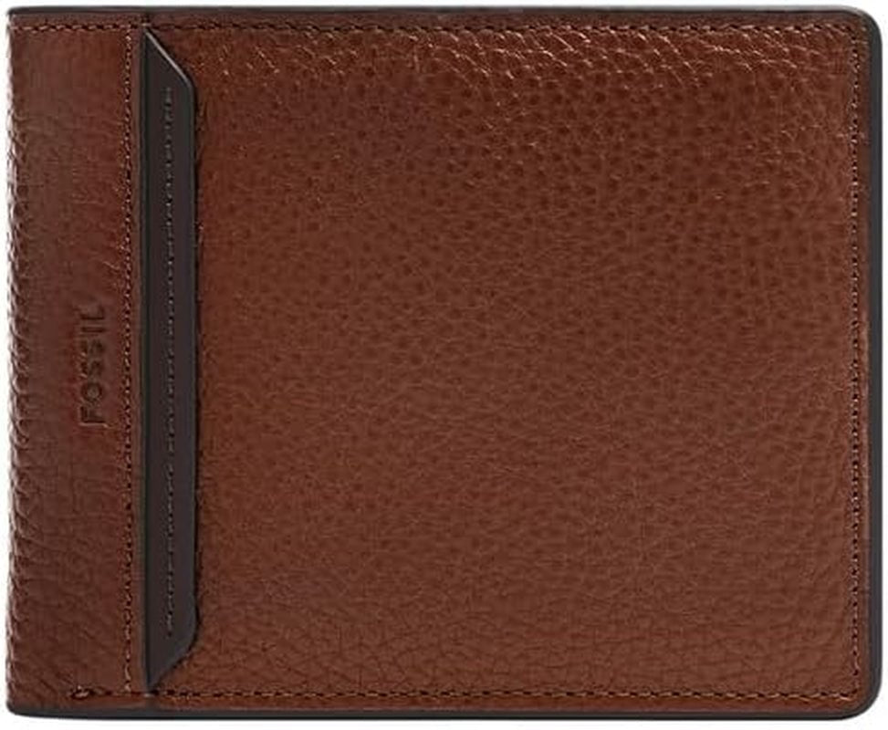Fossil Huntington Bi-Fold Portefeuille pour hommes Naty Shop Portefeuille pour hommes Marron S