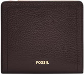 Portefeuille à deux volets Fossil Logan pour femme, marron Naty Shop Portefeuille pour femme Titre par défaut