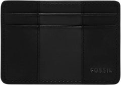 Fossil Portefeuille Everett pour homme Cuir/PVC Marron moyen Porte-cartes 10,2 cm L x 0,6 cm L x 7,0 cm H ML4398210 Naty Shop Portefeuille pour homme Noir