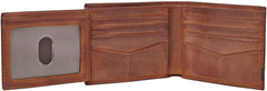 Portefeuille Fossil Quinn pour hommes - 100 % cuir à deux volets marron 11,5 cm L x 2 cm l x 9 cm H ML3644200 Portefeuille pour hommes Naty Shop