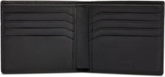 HUGO Portefeuille Tibby 8cc pour hommes en cuir Nappa avec logo noir Stck Portefeuille pour hommes Naty Shop