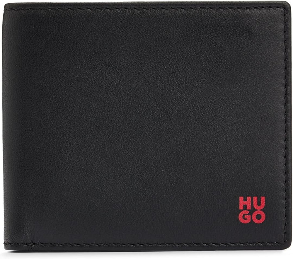 HUGO Portefeuille Homme Tibby 8cc Nappa Cuir Noir Logo Stck Portefeuille Homme Naty Shop Default Title