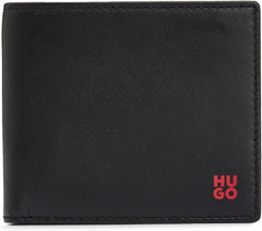 HUGO Portefeuille Homme Tibby 8cc Nappa Cuir Noir Logo Stck Portefeuille Homme Naty Shop Default Title