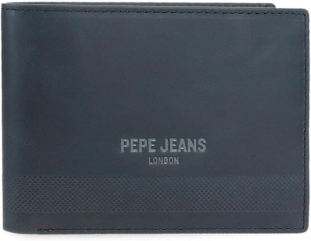 Pepe Jeans Portefeuille pour Homme Bleu 11,5 x 8 x 1 cm Portefeuille en Cuir Protégé RFID avec Poche à Monnaie Portefeuille pour Homme Naty Shop Titre par défaut