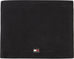 Tommy Hilfiger Johnson Portefeuille pour homme avec poche à monnaie Naty Shop Portefeuille pour homme Noir
