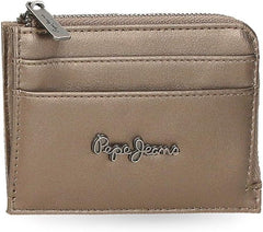 Portefeuille Pepe Jeans Ruby, porte-monnaie, portefeuille, en polyester avec détails en simili cuir. Compartiments, fermetures éclair. De Joumma Bags Portefeuille pour femme Naty Shop Rubin Purse