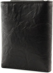 Portofel trifold din piele Neel pentru bărbați Fossil 8,255 cm L x 1,905 cm l x 10,16 cm H Portofel Barbati Naty Shop