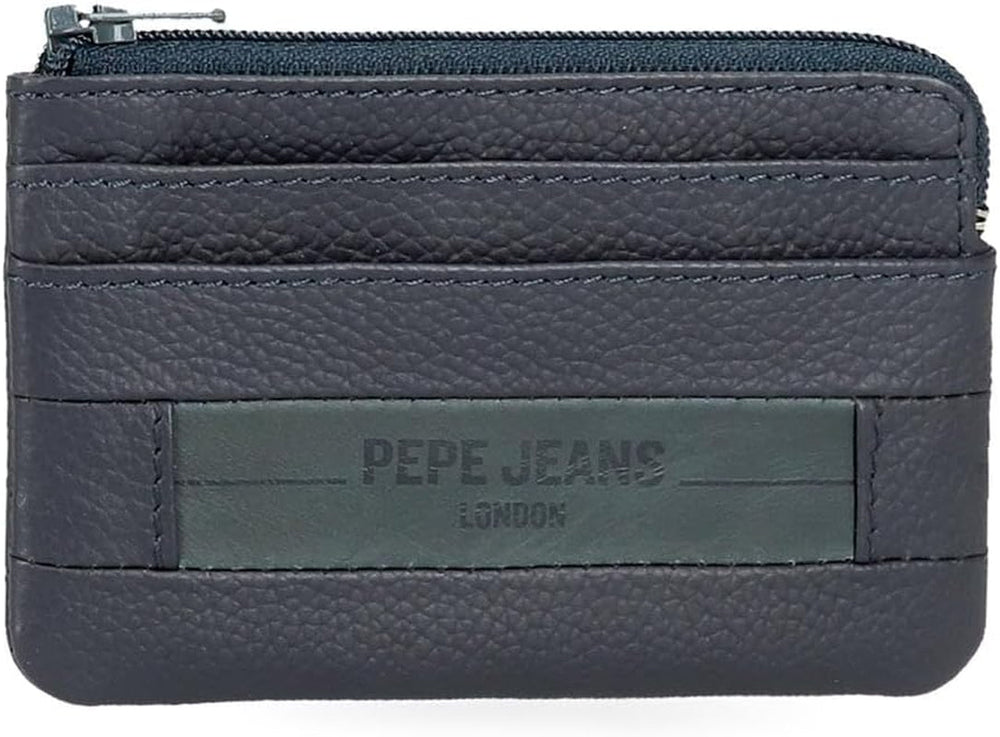 Pepe Jeans Checkbox Portefeuilles et porte-monnaie en cuir de vache Noir Marron Bleu Gris Portefeuille Homme Naty Shop Blue Purse