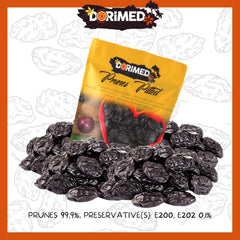 Pruneaux 1 kg | Prunes dénoyautées d'Agen | Tendre, doux, savoureux et juteux | Fruits secs entiers, gros et non sucrés | Riches en fibres et antioxydants naturels Produits déshydratés Naty Shop