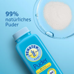 Poudre naturelle pour bébé Penaten à l'aloès et à la vitamine E (1x 100g) - Protège la peau sensible, absorbe l'humidité et garde la peau sèche - Approuvé dermatologiquement - 99% d'ingrédients d'origine naturelle Enfants - Bains et soins Naty Shop