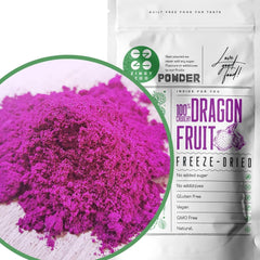 Poudre de fruit du dragon | XL 300g Poudre de pitaya rose lyophilisée | Pitaya rouge | Poudre de fruit du dragon Pitahaya | Poudre de bol à smoothie pour thé glacé matcha rose latte | Poudre de fruit du dragon lyophilisée Naty Shop Produits déshydratés 300 G (1 paquet)