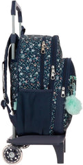 Pepe Jeans Alenka sac à dos scolaire avec trolley, bleu, 30 x 40 x 12 cm, polyester, 14,4 l, bleu, sac à dos scolaire avec trolley Sacs à dos et cartables Premium Naty Shop