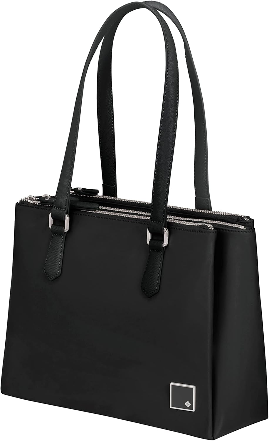 Samsonite Essentially Karissa - Sac bandoulière à 3 compartiments, 34 cm, noir (black) Sacs Femme Naty Shop Noir (black)