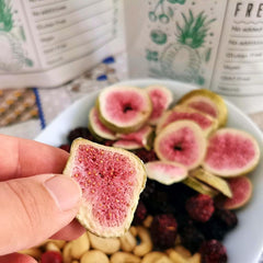 Figues lyophilisées Figues séchées 100% naturelles | Sans sucre ajouté Bonbons lyophilisés sains | Fruits lyophilisés Figues lyophilisées | ZingyZoo (100g) Naty Shop produits déshydratés