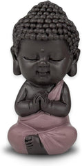 Statuette Bébé Bouddha Toge Rose - Figurine Inspirante et Joyeuse - Focus Talisman Positif - Idée Cadeau Mignon et Spirituel - H 7cm - Statuettes et Sculptures Zen'Light Naty Shop Titre par Défaut