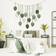 Tapisserie betylfoy tenture murale grande feuille déco Maison - Accessoires et Décorations Naty Shop