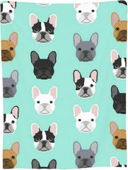 Tapisserie bouledogue français motif imprimé recto Accueil - Accessoires et Décorations Naty Shop Default Title