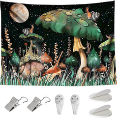 Tapisserie champignons de la jungle suspendus escargots de la forêt Accueil - Accessoires et Décorations Naty Shop