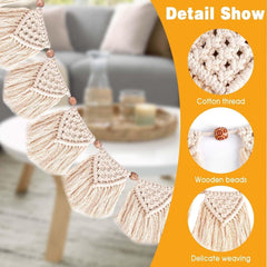 Tapisserie décoration fait main franges tissées guirlande led Maison - Accessoires et Décorations Naty Shop