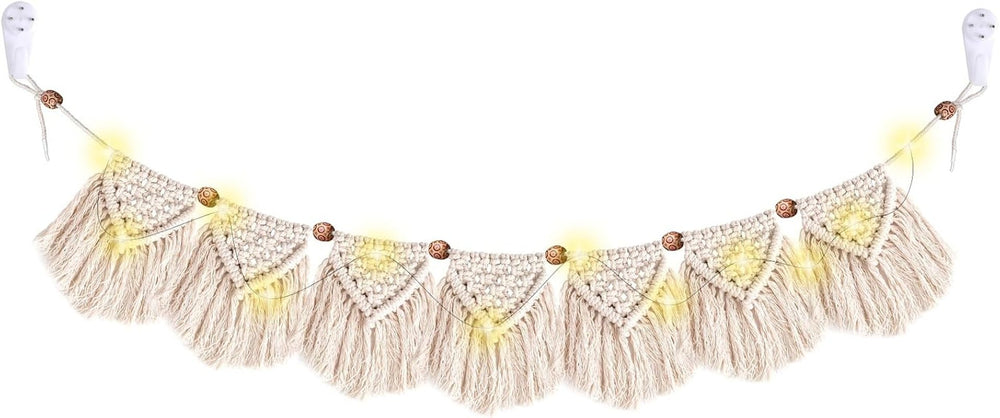 Guirlande led à franges en tapisserie décoration tissée main Accueil - Accessoires et Décorations Naty Shop Default Title