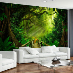 Tapisserie vert forêt à suspendre en extérieur Maison - Accessoires et Décorations Naty Shop