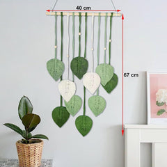 Crochet tapisserie feuilles fait main Accueil - Accessoires et Décorations Naty Shop