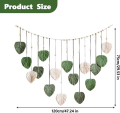 Grande tapisserie feuilles tissées pour chambre de bébé femme Accueil - Accessoires et Décoration Naty Shop